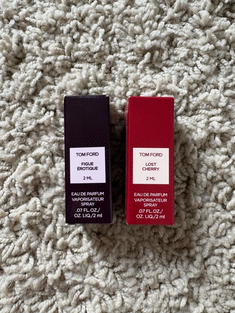 Tom Ford Figue Érotique Loat Cherry Eau de Parfum EDP Sample Spray 2ml LOT 2 NEW